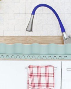 아마란스 실리콘 물튐방지대 - 물결형