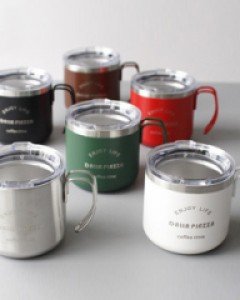 컬러풀 스탠 뚜껑머그