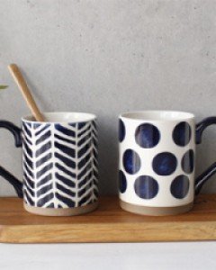 코발트블루 머그잔