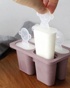 아마란스 실리콘 막대 아이스크림틀 - 4구