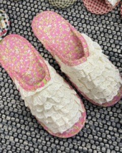 케럴 프릴 레이스 실내화 (믹스)