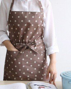 도트 앞치마 (방수원단)