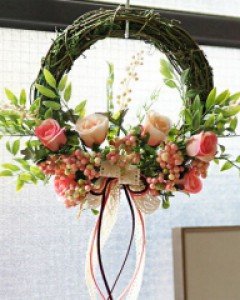 로즈베리 플라워 리스