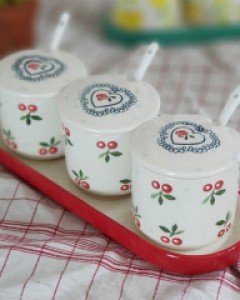 프루트 세라믹 양념기 3개 세트