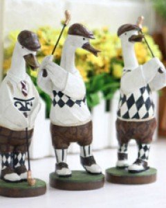 아이리쉬 골프덕 장식 3개 세트