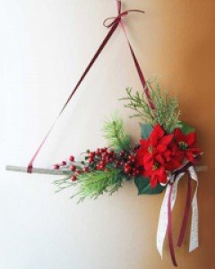 포인세티아 케이프 벽걸이 장식