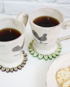 브라운 쉐비 헨 머그잔