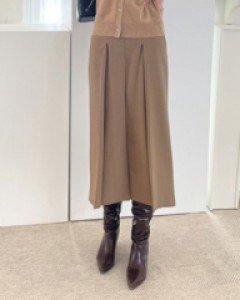 플리츠 밴딩 일자 슬림 스커트-스타일리쉬한 감각과 단정함까지^^