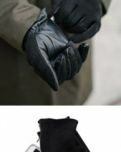 Zippered Suede Touch Gloves (1 color)