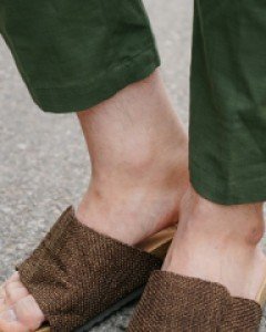 Straw Velcro Slippers (5mm)