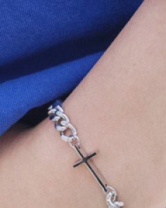 cross pendant bracelet