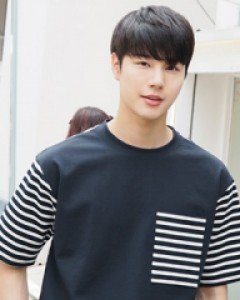Combination pocket Stripe short sleeved T-shirt M(95~100) * L(100~105)