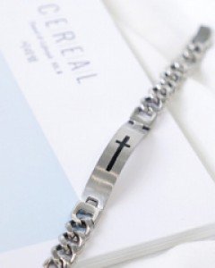 cross stick chain bracelet