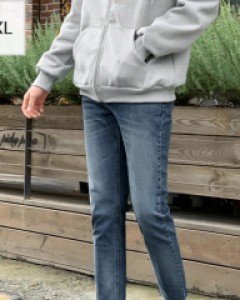 Middle Washing Crop Denim jean S~2XL(28-36)
