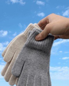 Wool BASIC gloves for winter