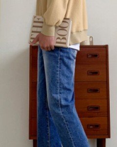 Dali Semi Wide Denim S~XL(28~34)