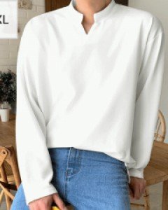Baker Over fit V-neck Long Sleeve XL~3XL(100~120)