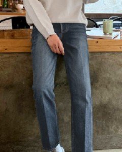 Deep Washing Regular Fit Wide Denim S~XL(28~34)