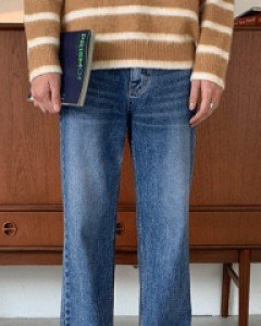 Pray Semi-Wide Denim Pants S~L(28~32)