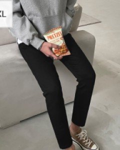 Syntheon Slim Fit Black jeans S~2XL(28-36)