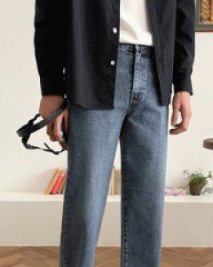 Veloin Semi Wide Denim pants S~L(28~32)