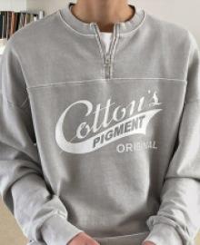 Rodan pigmented half zip-up sweatshirt F size(95 to 105)