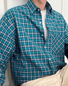 Linser Casual Check Shirt F size(95 to 105)
