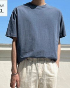 BASIC supima Cotton short sleeved T-shirt M~2XL(95 to 115)
