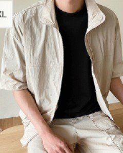Big Air Melan Short-sleeve Zip up Set XL~3XL(100~120)