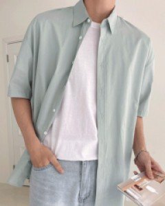 Ervan Over fit Short-sleeve Shirt F size(95 to 105)