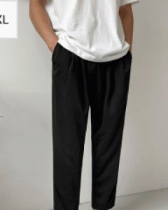 Attractive Spandex 2TYPE Pin Tuck Banding Pants .S~2XL(28~38)