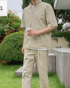 TL 2TYPE Linen Anorak Set XL~3XL(100~120)