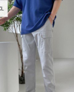 Yuer Linen Cargo Jogger Pants .XL~3XL(32~44)