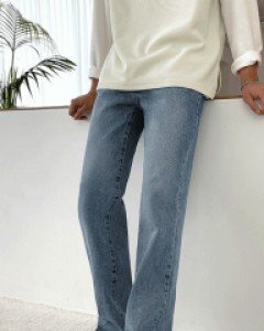 Utilization 4Color Washing Wide Denim Pants S~XL(28~34)