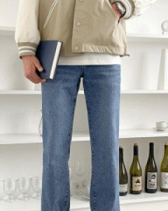 Letium Semi Wide Denim Jeans .S~XL(28 ~ 34)