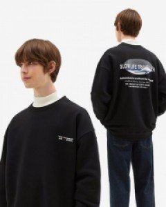 ESRF003*ESRF Sunset Mountain Printing sweatshirt Black