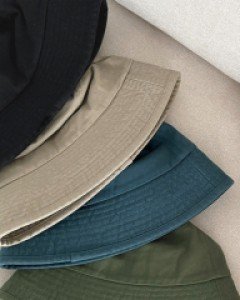 Breath Plain Cotton Bucket Hat