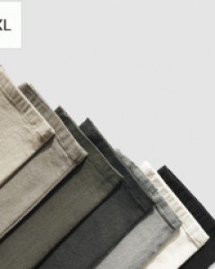 JATE napping cotton banding pants S~4XL(28 ~ 40)