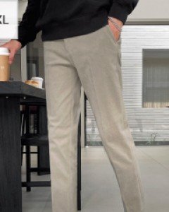 Grande Peach Brushed Cotton Half-Banding Pants .S~2XL(28-36)