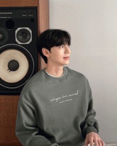 Vishuin lettering napping sweatshirt F size(95 to 105)