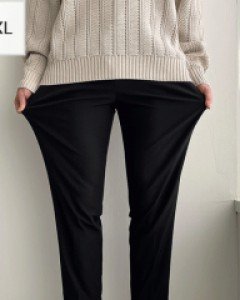 Strong spandex napping banding pants S~2XL(28~38)