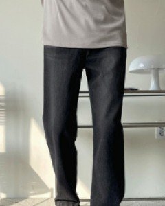 Bentima semi-wide denim pants S~XL(28~34)