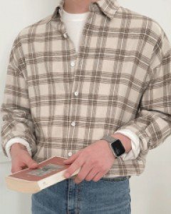 Medical Check Shirt F size(95 to 105)