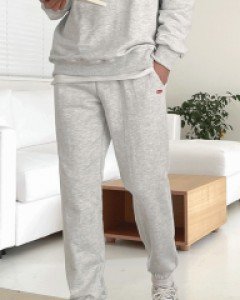 Pillow embroidered patch jogger pants F size(28~32)