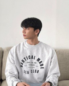 Nacal English Printing sweatshirt F size(95 to 105)