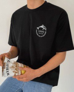 DL Printing Cotton short sleeved T-shirt F size(95 to 105)