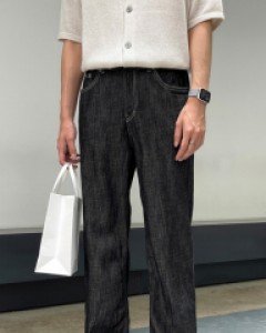 Filtern back banding semi-wide jean S~XL(28-36)