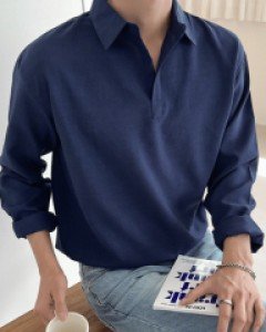 Blennon Half Open Kara Shirt M~L(95 to 105)