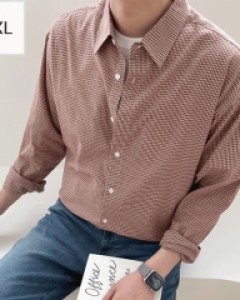 Big Midella Over fit Check Shirt 1-4 (100-120)