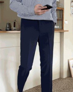 Ryubain Back Banding Spandex Slacks S~XL(28-36)